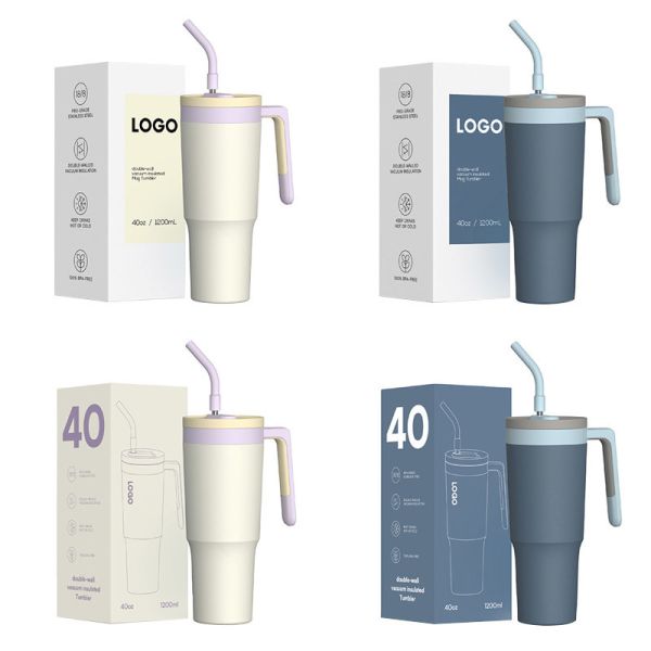 Botellas aisladas de acero inoxidable a granel de 40 onzas certificadas por la FDA, libres de BPA, de grado industrial.