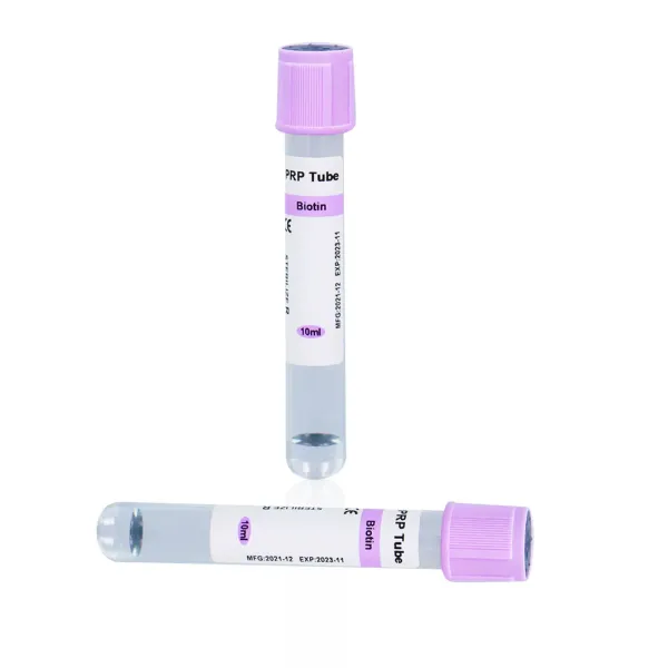 Siny High Quality Biotin Hair Grow Beauty Clinic Test Consumables Sterile Blood Collection Tube