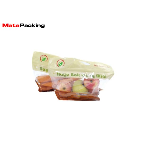 Protective Fresh Vegetable Plastic Packaging Bags Custom Printing Logo