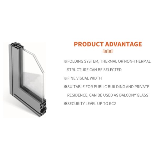 Portas de empilhamento de dobramento de alumínio do projeto moderno para a porta bifold vitrificada da porta da casa dobro bifold vertical residencial