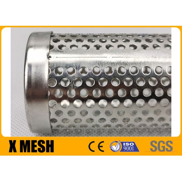 Stainless Steel 316L Perforated Metal Mesh Filter Tube For Impurity Filtration
