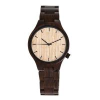 Les atmosphères en bois de la montre 0-3 de quartz d'érable fait sur commande imperméabilisent la garantie de 12 mois