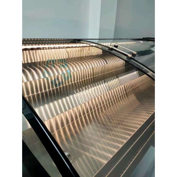 220V Glass Door Chest Freezer R134A Or R290A Painted Steel