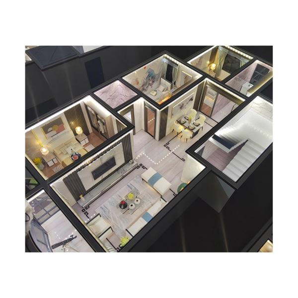 Contemporary House Interior Models 1:25 LED Illumination Interior Architecture Model