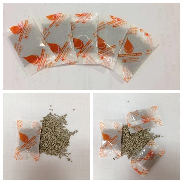 Anti Corrosion Montmorillonite Desiccant , Food Grade Desiccant Packets