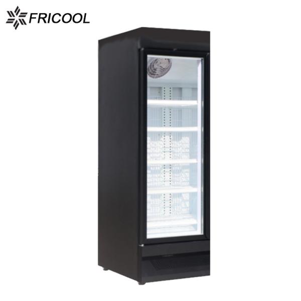 4 Shelves Glass Door Merchandisers R290 GAS Upright Showcase Fridge