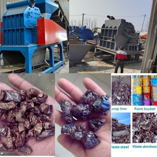 Industrial Waste Shredder Scrap Metal Crusher Finished Surface Outer Surface Process