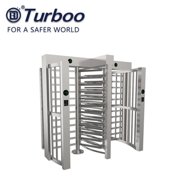 Semi Automatic Pedestrian Barrier Gate , Turnstile Access Control System Double Lane