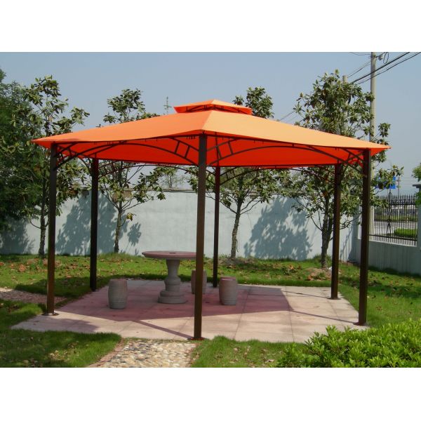2.5*2.5*2.5M PVC Hexagonal Aluminum Canopy Gazebo Tent for Garden Outdoor Activities