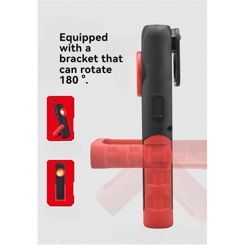 New Car Repair COB Work Light Multi Color Temperature Maintenance Light with Hook and Bracket Charging Multi Functional Light