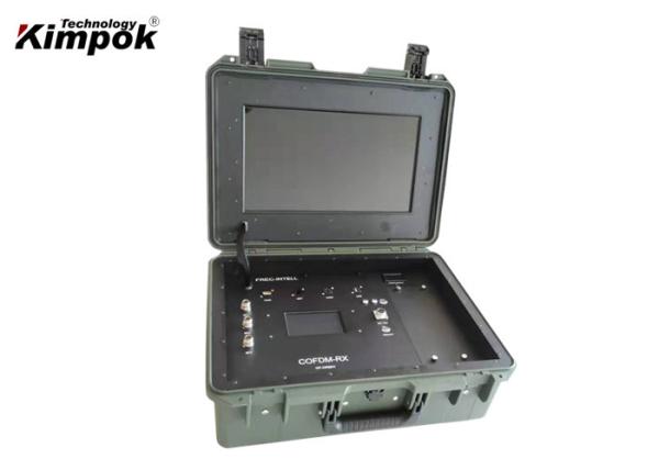 Outdoor COFDM Wireless Video Receiver with AES Encryption and data Transmission