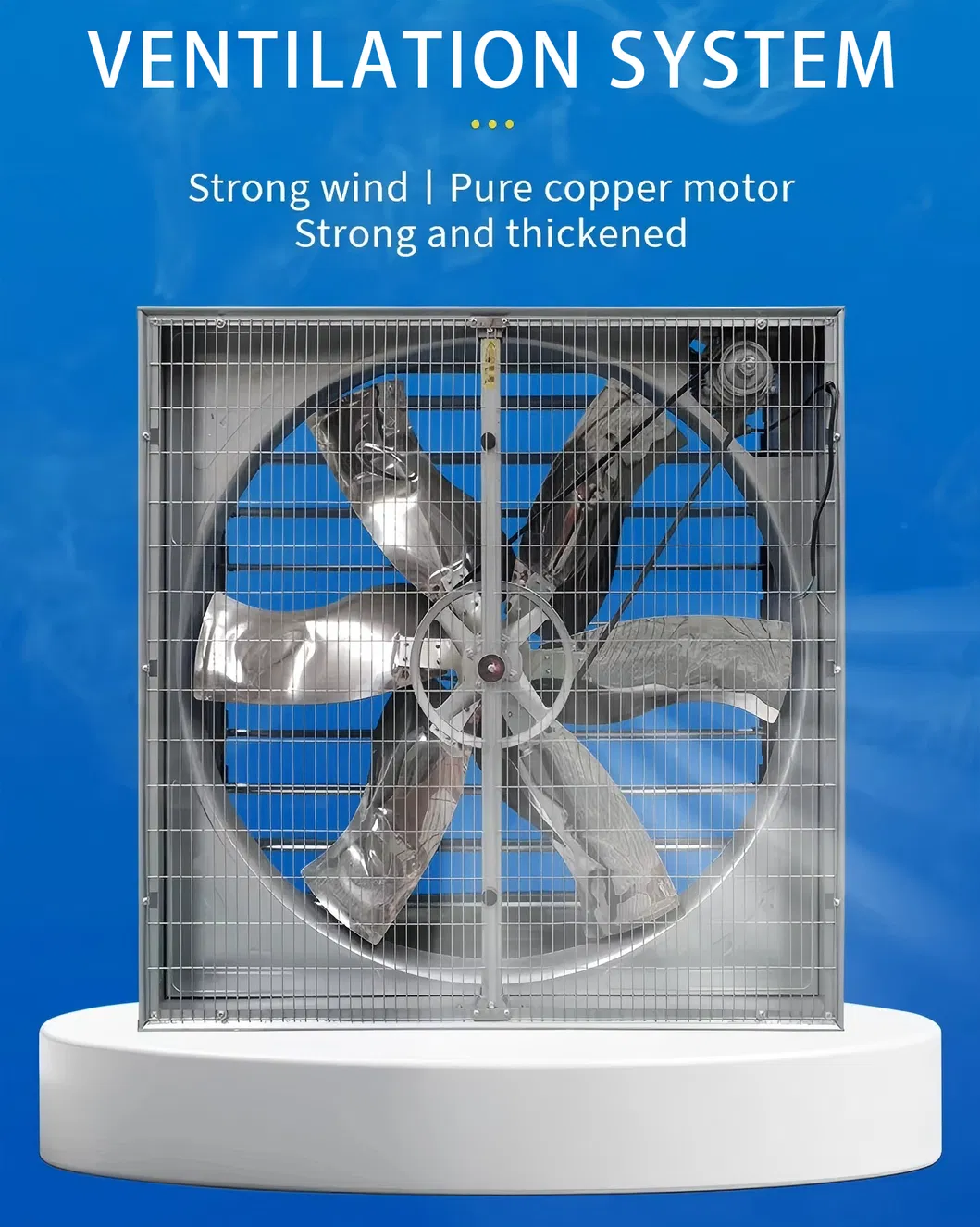 Poultry House Galvanized Exhaust Fan Strong Wind Ventilation Fan High Airflow
