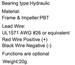 8015 Electric Radiator Cooling Fan Bladeless 60.5x15mm Multipurpose