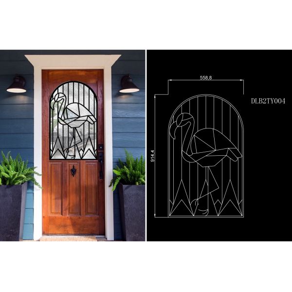 Рамка покрытия черного порошка пластиковая для картины углерода фтора двери стеклянной