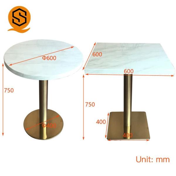 Mesa de jantar de mármore pequena do fast food moderno reparável fácil da tabela do restaurante
