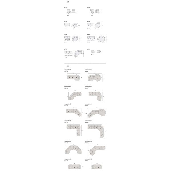 Pequeños sofás seccionales de 120 pulgadas con la estrella de Chaise Lounge Leather Home Adjustable