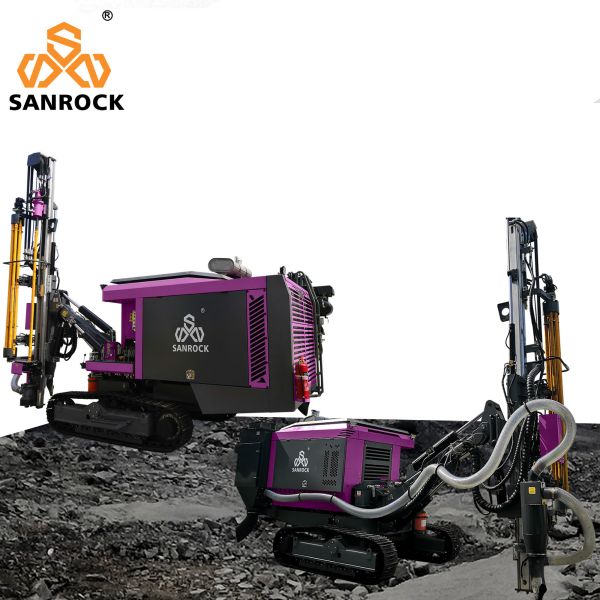 Минируя буровая установка Crawler DTH скважины интегрированного бурового оборудования гидравлическая роторная