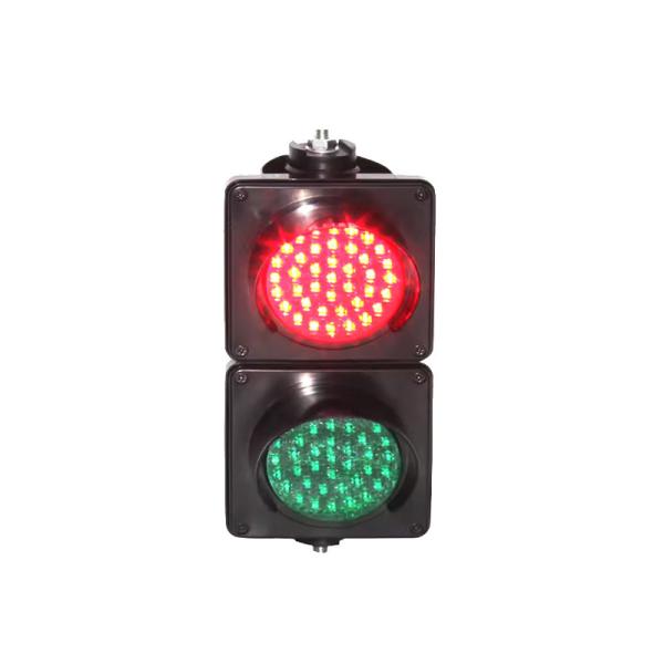 High Brightness Mini Size AC85V-265V DC12V 24V LED PC Material Red and Green 100mm Traffic Light