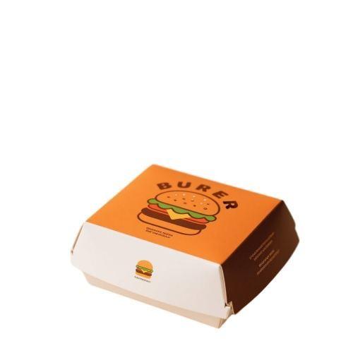 Customized Paper Food Packaging Boxes-Hot Price Food Grade Disposable Food Containers Hamburger Boxes
