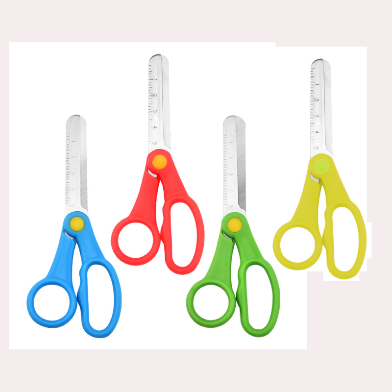 High Quality 7Inch School Office Scissors Safety Student Paper Scissor