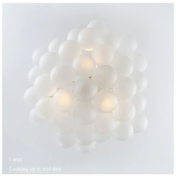 Glasses Bubble Chandeliers Nordic Frosted Glass Gold Black Pendant Light （WH-AP-669）