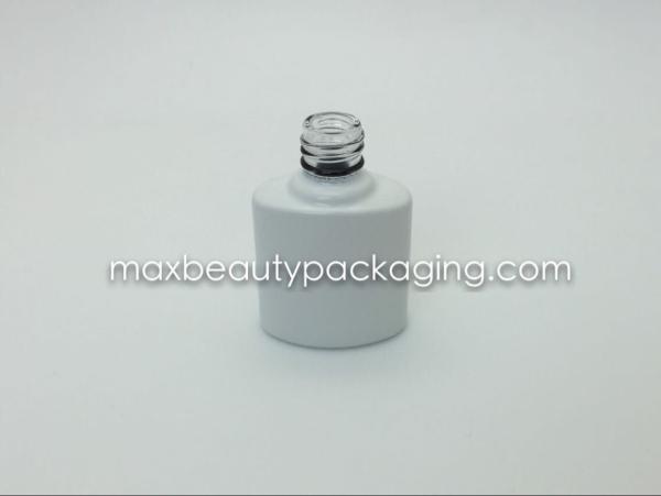 15ml high quality powder coating gel bottle black and white thick tough powder coating nail polish packaging