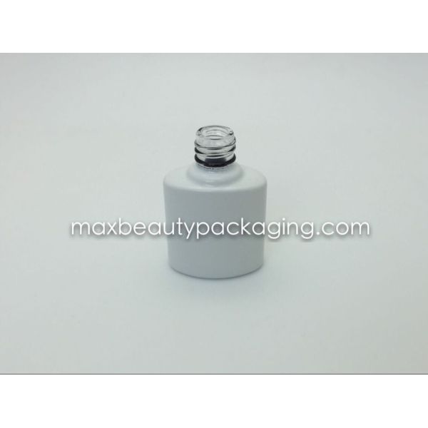 15ml high quality powder coating gel bottle black and white thick tough powder coating nail polish packaging