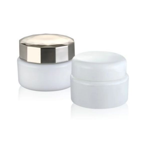 Collar de plástico 3ml 5ml Jarrón de crema de PP de doble capa para cuidado facial en colores personalizados