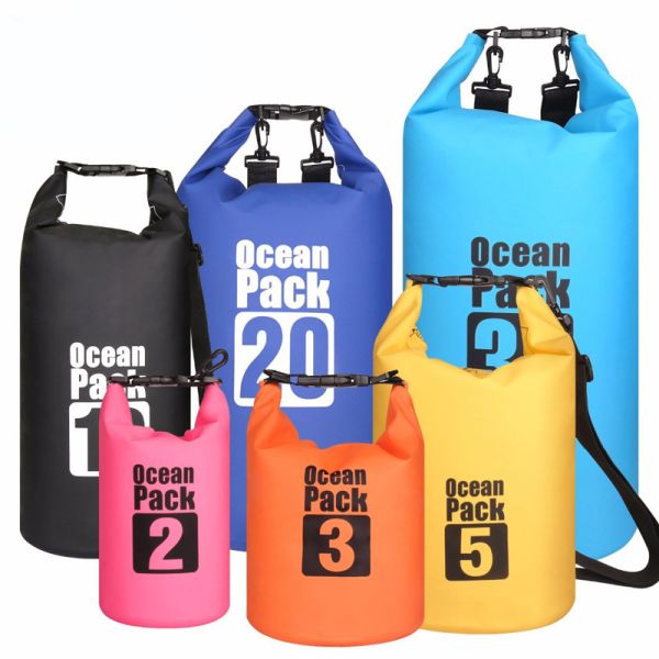 Sports Custom 10L 20L Lightweight Waterproof Dry Bag Ocean Pack for Outdoor Activities