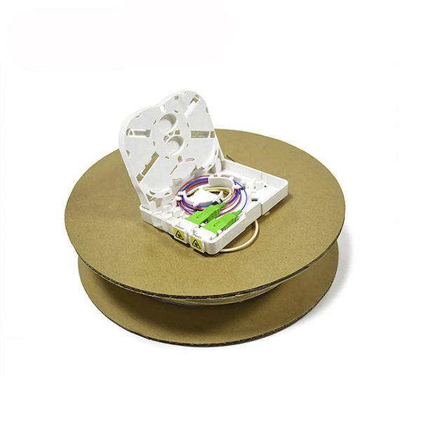 2 Port FTTH Mini Fiber Optic Terminal Box 3m 5m 10m SC LC Wall Mount Faceplate