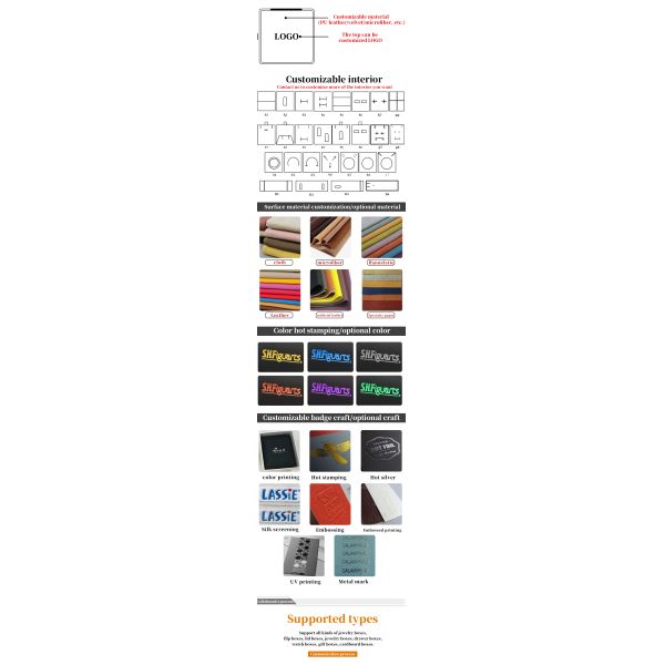 Taille personnalisée Luxe carton tactile Jeux de boîte d'emballage pour bracelet et bague