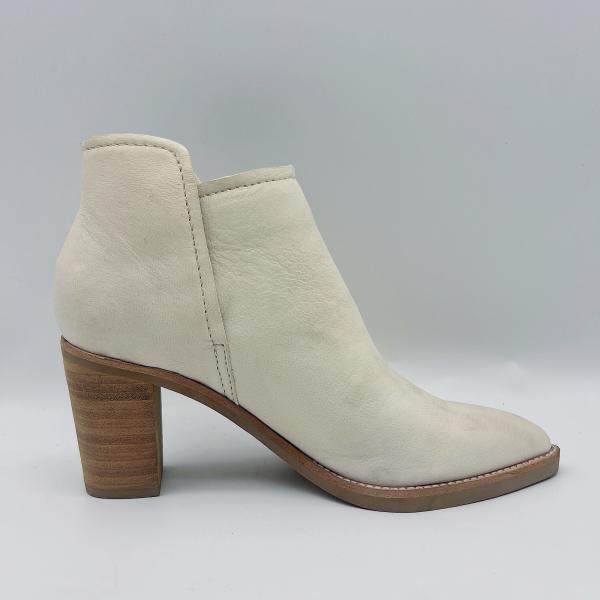 Women'S Genuine Leather Ankle Boots Pointed Toe Ankle Boots Chunky Heel