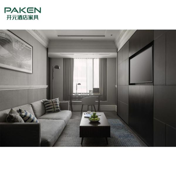 Apartment  Dark Color Walnut Wood Complete Bedroom Sets