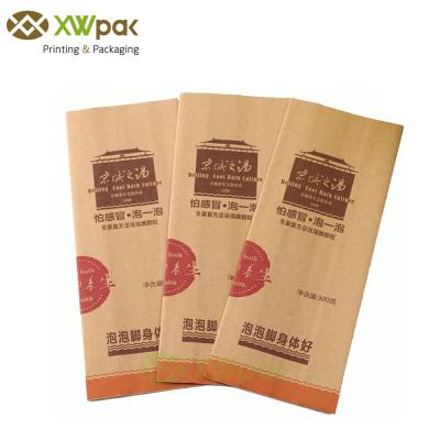 VMPET Coffee Beans Kraft Paper Packaging Bags / Vertical Corners Coffee Bags With Valve