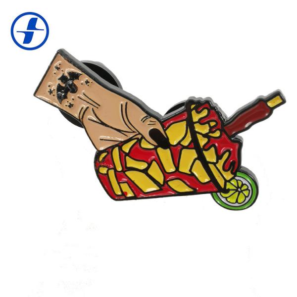 Wholesale metal dye black Customized soft enamel lapel  pins badge