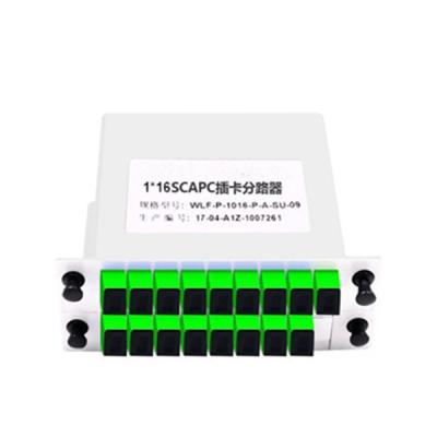 Cassette Inserting Type Plc Fiber Splitter , 1x16 Single Mode Fiber Splitter