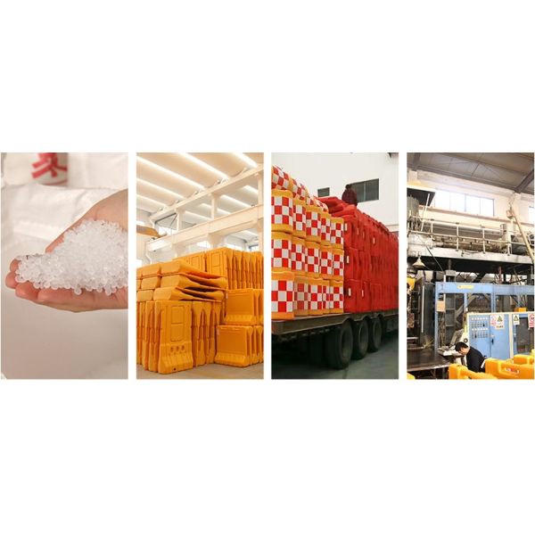 Строительная площадка Пластиковый дорожный барьер Настроенный на заказ Водонаполненный барьер