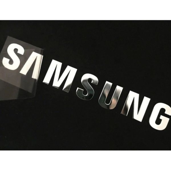 Electroplated nickel label, logo, stickers with customized colour for home appliance and other packaging needs