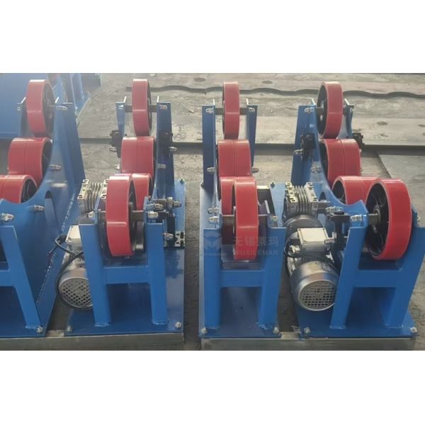 3000kg Welding Tank Rotator Polyurethane Turning Rolls For Welding And Cylinders