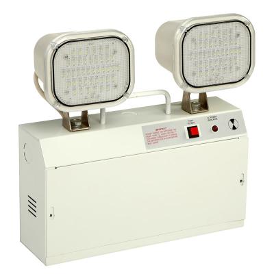 Luz de emergência recarregável do diodo emissor de luz da cabeça gêmea a pilhas 3014 SMD