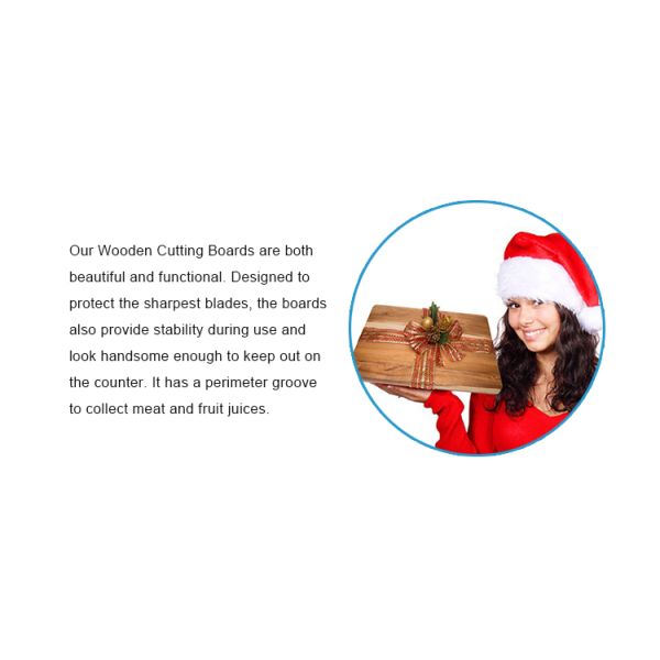 Laser Engrave Printing Olive Acacia Wood Chopping Board for Meat Slicing and Chopping