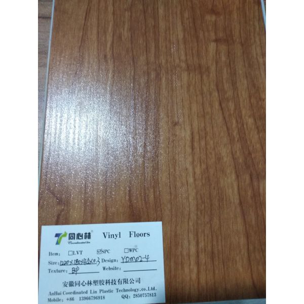 Fireproof Commercial Grade Vinyl Plank Flooring 6.0 Inch / 7.25 Inch Width
