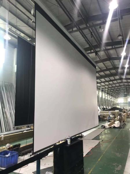 Grande da tela do projetor de 400 polegadas motorizado com HD Mate White Fabric