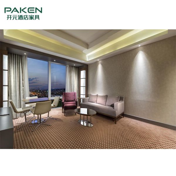 Роскошные античные сюиты комнаты прожития MDF деревянной рамки