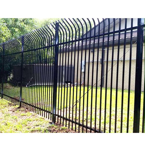 Durable Tubular Steel Fence Made From Galvanized Steel Pipe With Powder Coated Surface Treatment For Corrosion Resistance And Long Lasting