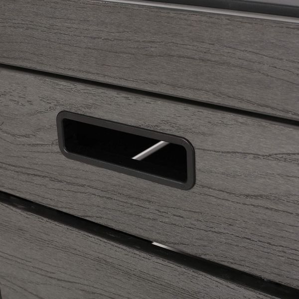 Customized Size Outdoor Gas Firepit 40000 Btu Resin Concrete