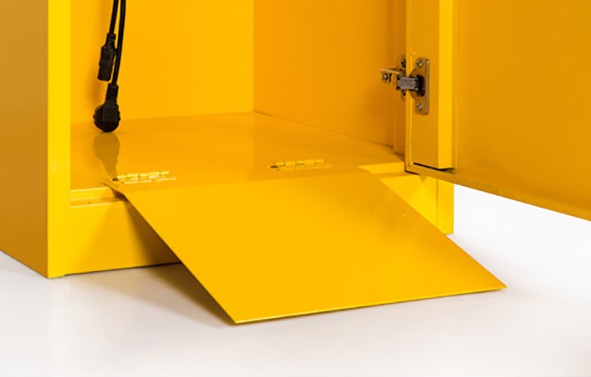 Yellow Flammable Gas Cylinder Storage Cabinet Explosion Proof Corrosion Proof Cylinder Safety Cabinet