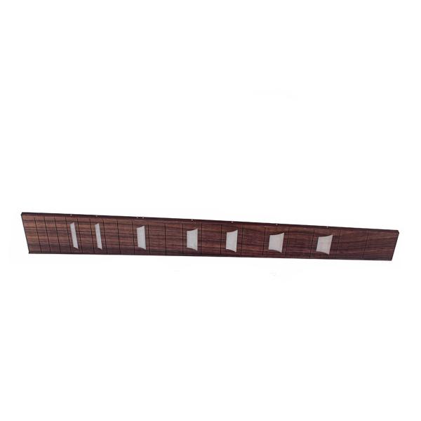 Fretboard de guitarra de madeira de rosa Arycle incrustado com marcadores de frete trapezoides
