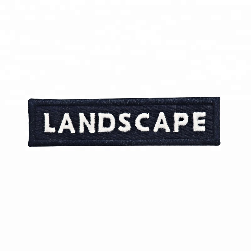 Customizable Black Rectangle Text Hook Patch Quick Release Embroidered Designs Featuring Flower and Heart Shapes