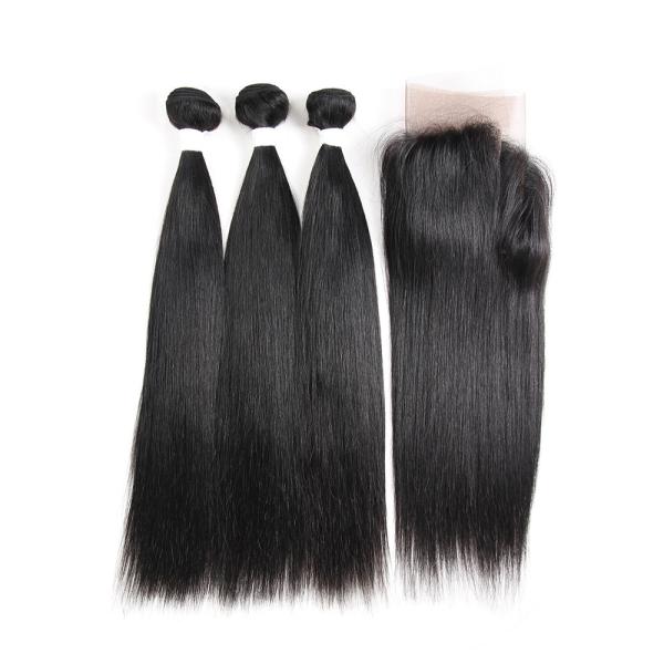 100 Unprocessed Cambodian Virgin Straight Hair Bundles For Women